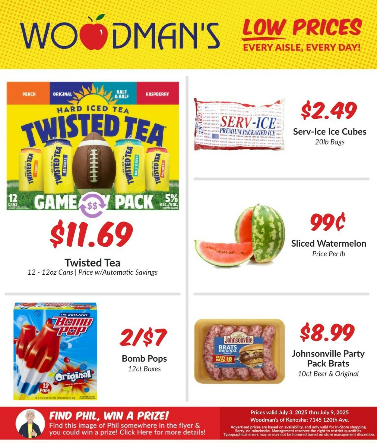 Weekly ad Woodman's Market 07/03/2025 - 07/09/2025