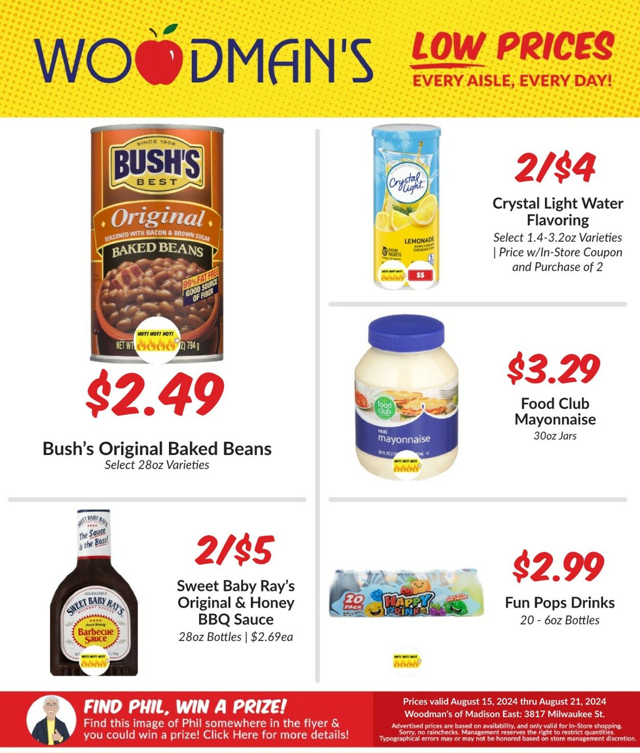 Weekly ad Woodman's Market 08/15/2024 - 08/21/2024