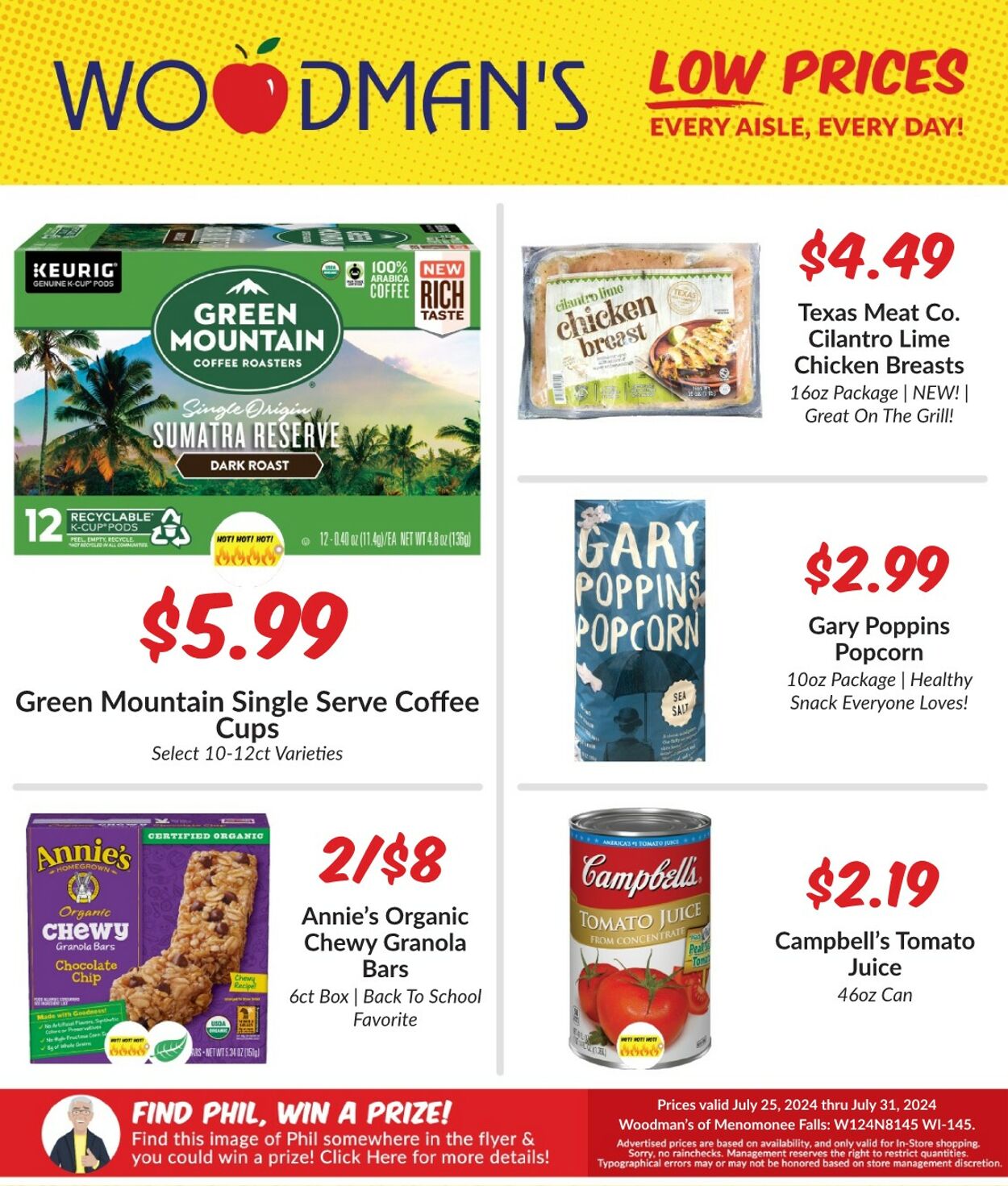 Weekly ad Woodman's Market 07/25/2024 - 07/31/2024