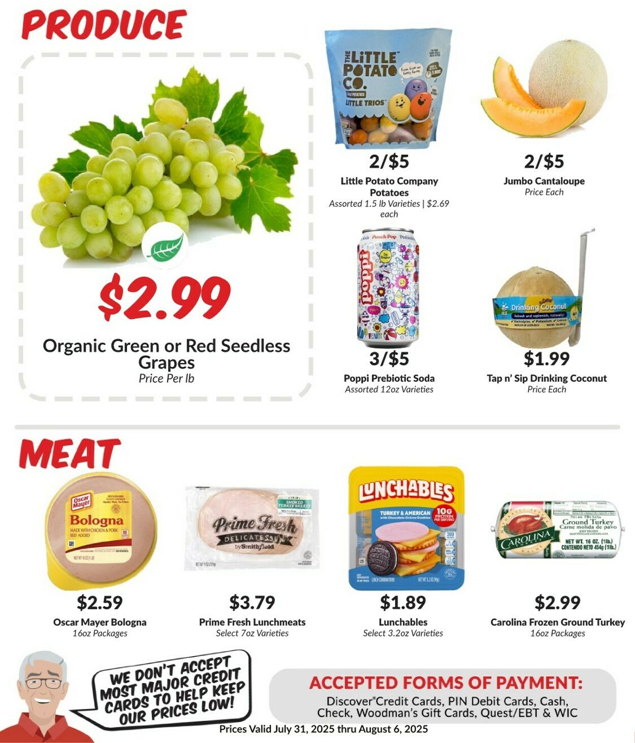 Weekly ad Woodman's Market 07/31/2025 - 08/06/2025