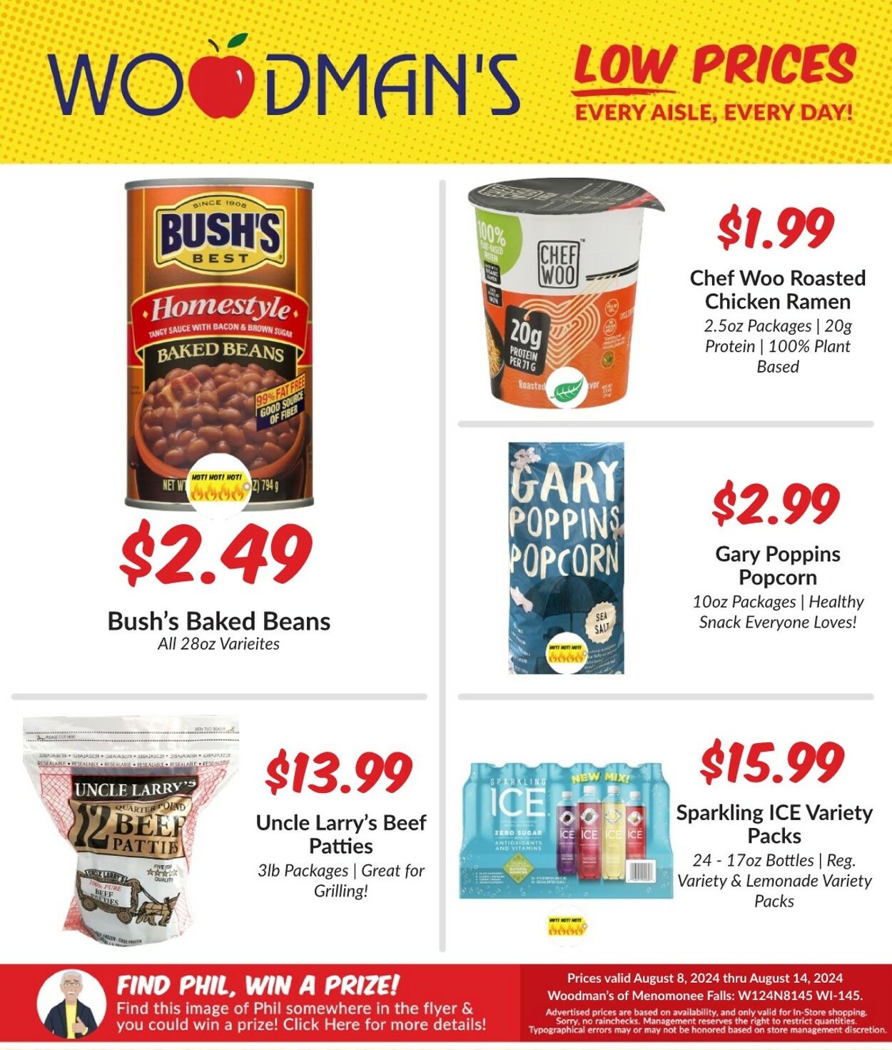 Weekly ad Woodman's Market 08/08/2024 - 08/14/2024