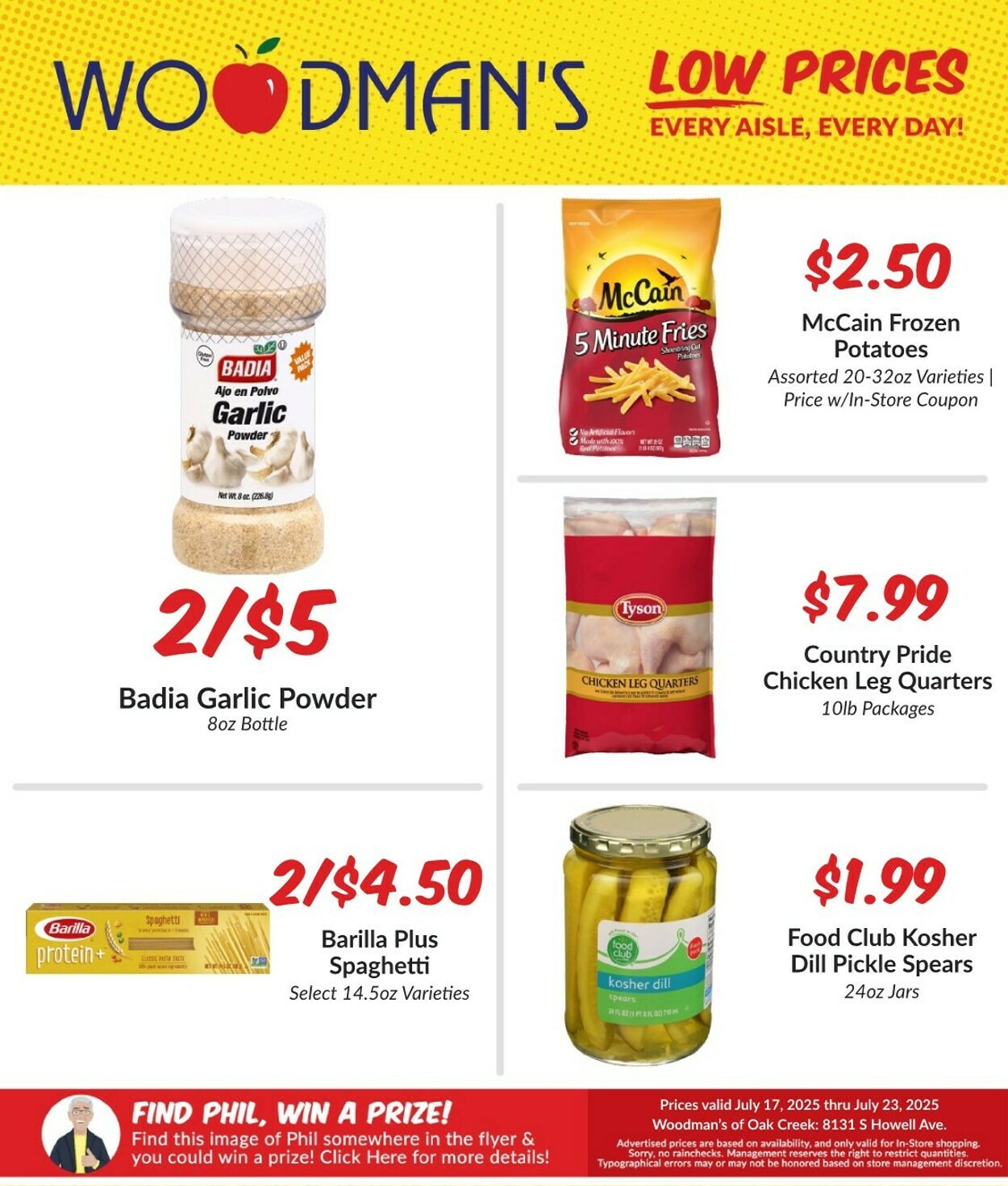 Weekly ad Woodman's Market 07/17/2025 - 07/23/2025