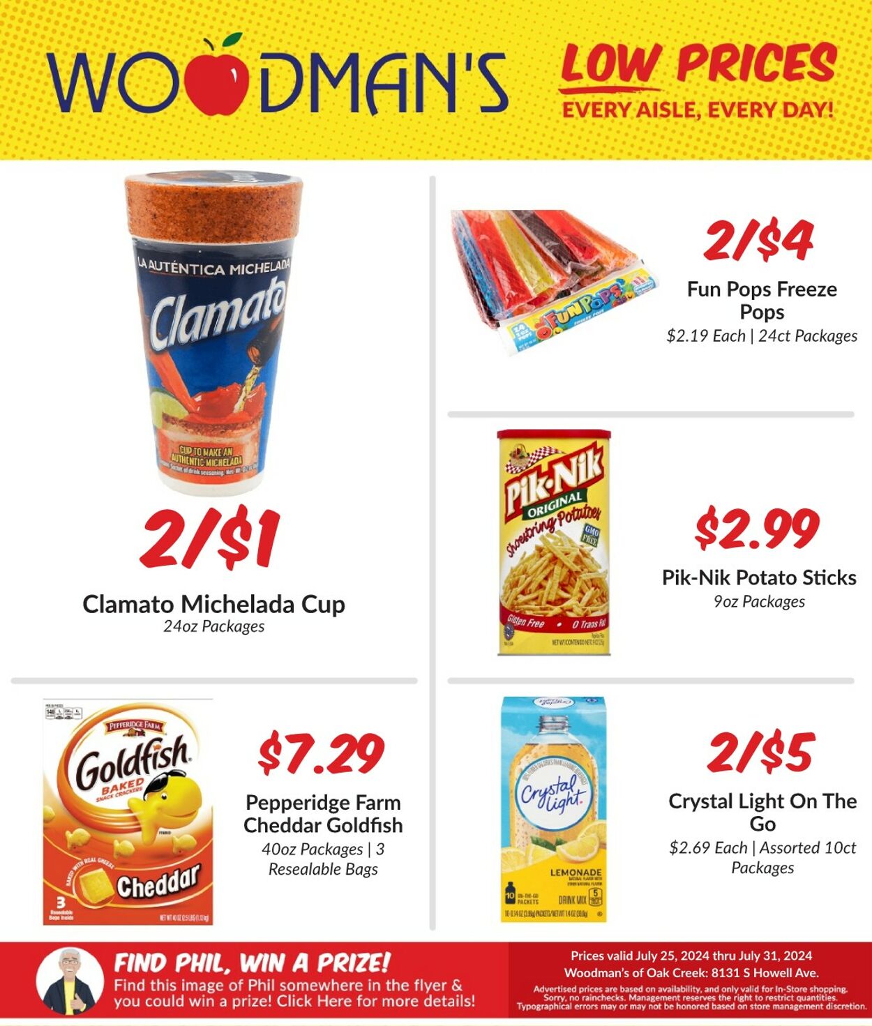 Weekly ad Woodman's Market 07/25/2024 - 07/31/2024