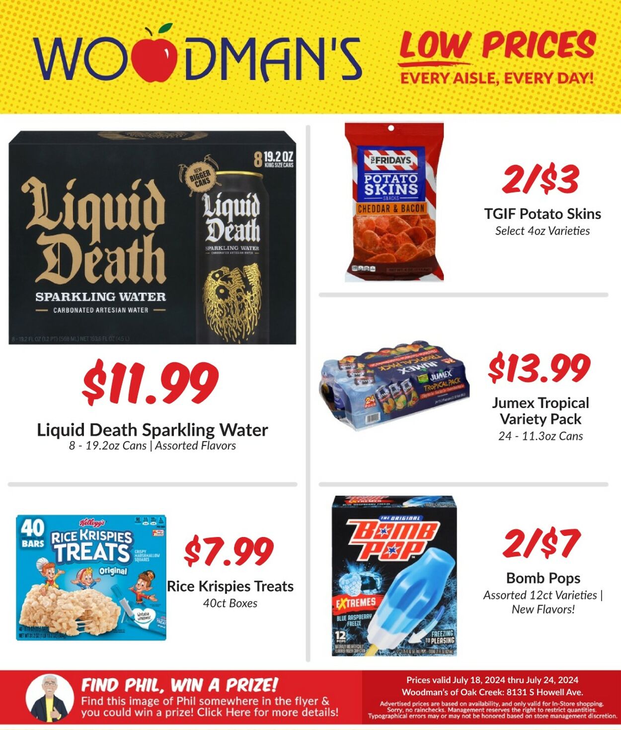 Weekly ad Woodman's Market 07/18/2024 - 07/24/2024