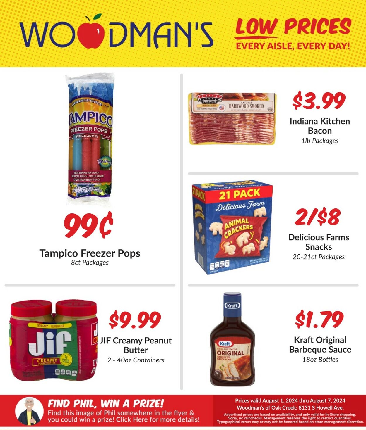 Weekly ad Woodman's Market 08/01/2024 - 08/07/2024