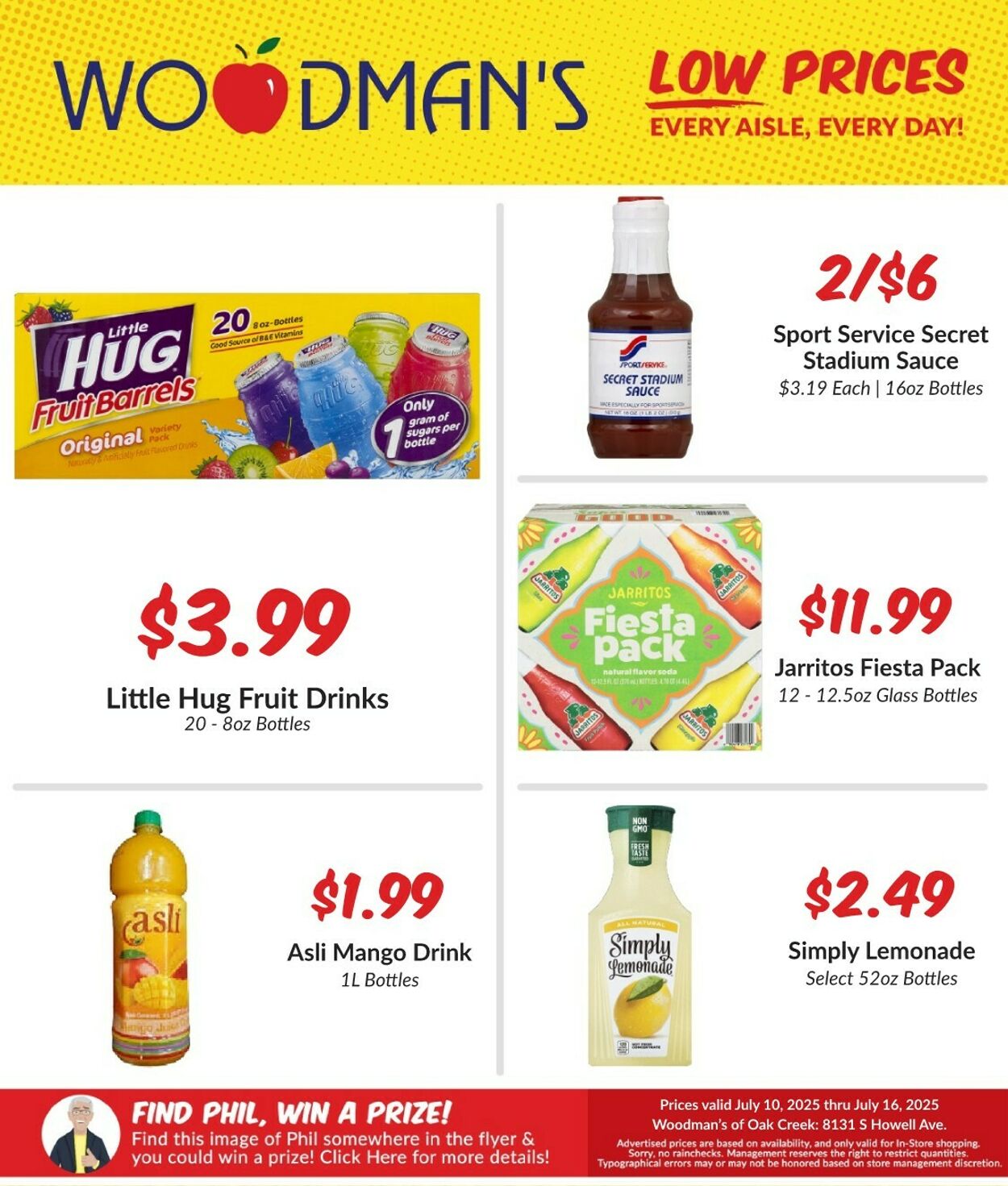 Weekly ad Woodman's Market 07/10/2025 - 07/16/2025