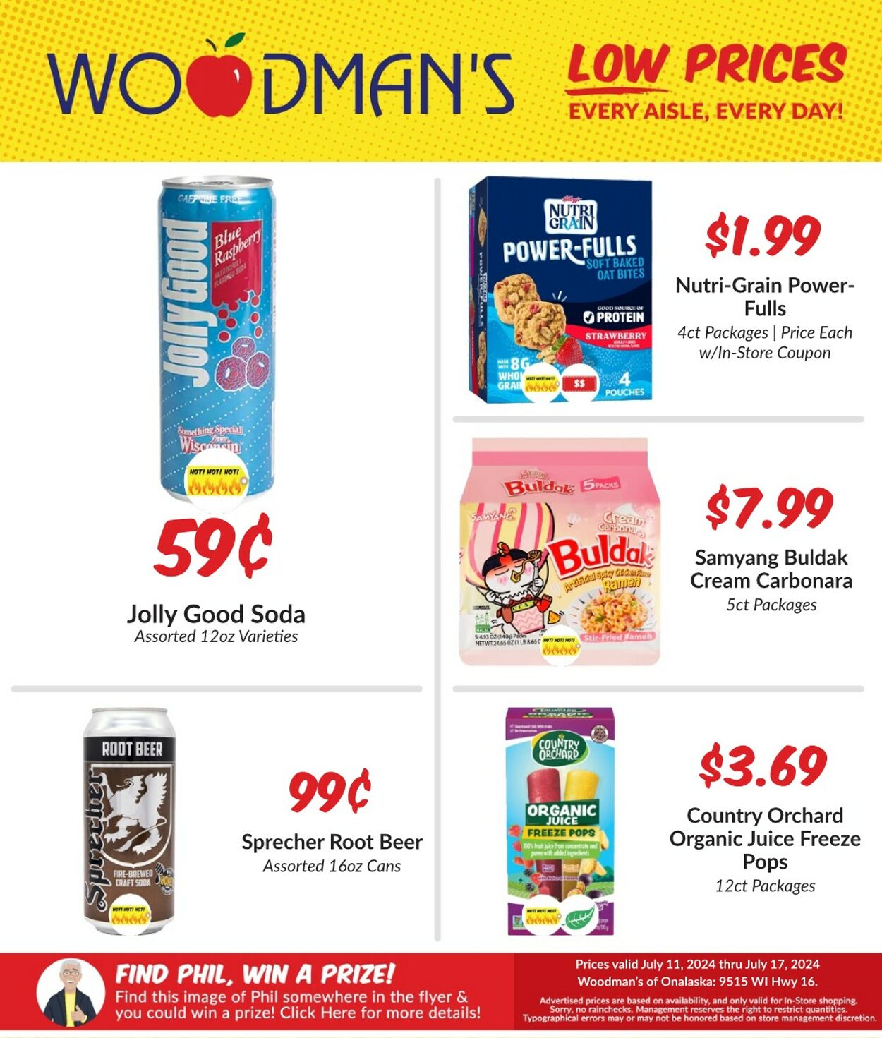 Weekly ad Woodman's Market 07/11/2024 - 07/17/2024