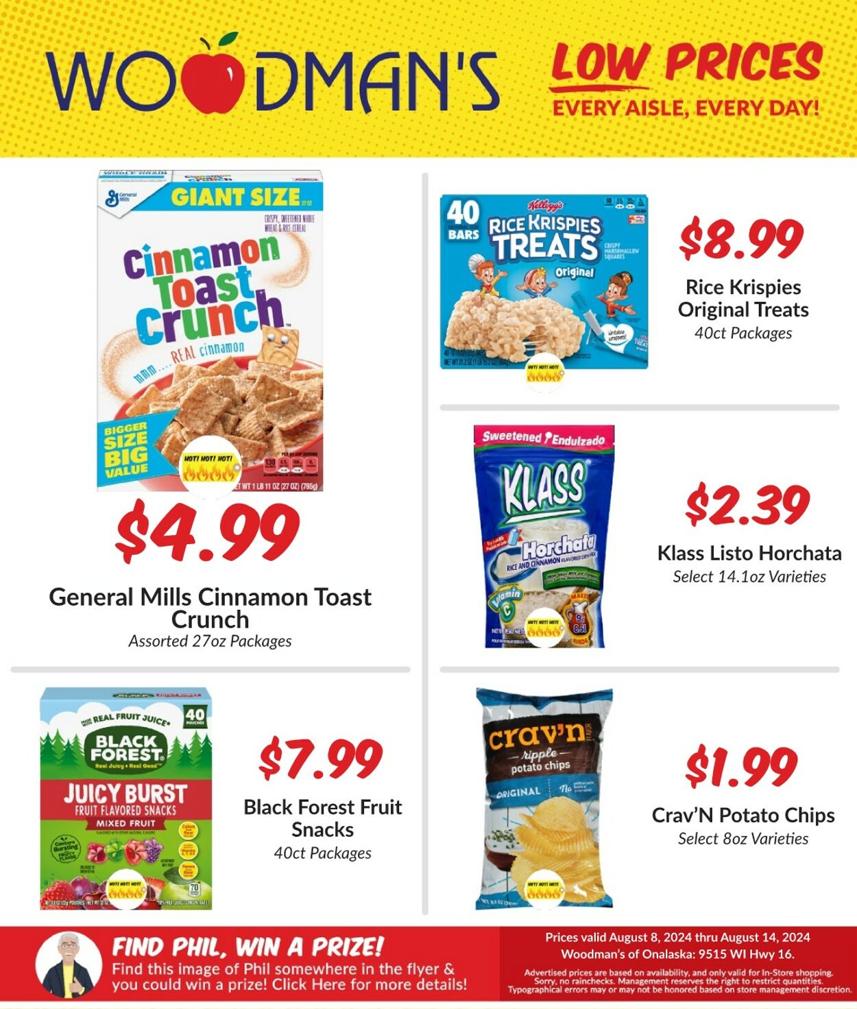 Weekly ad Woodman's Market 08/08/2024 - 08/14/2024