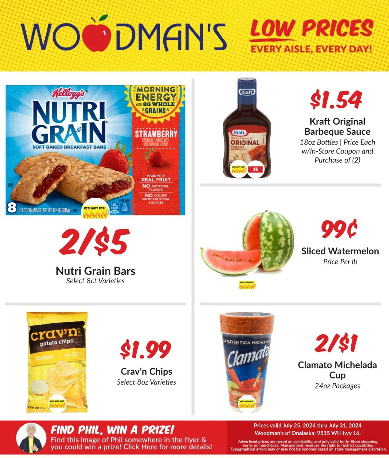 Weekly ad Woodman's Market 07/25/2024 - 07/31/2024