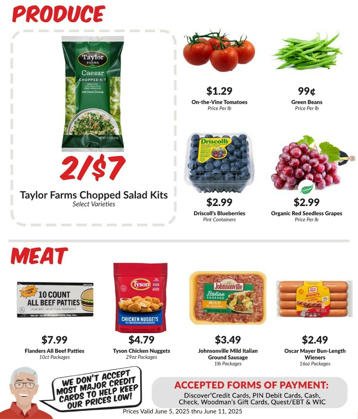 Weekly ad Woodman's Market 06/05/2025 - 06/11/2025