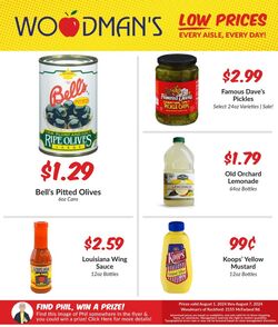 Weekly ad Woodman's Market 08/01/2024 - 08/07/2024
