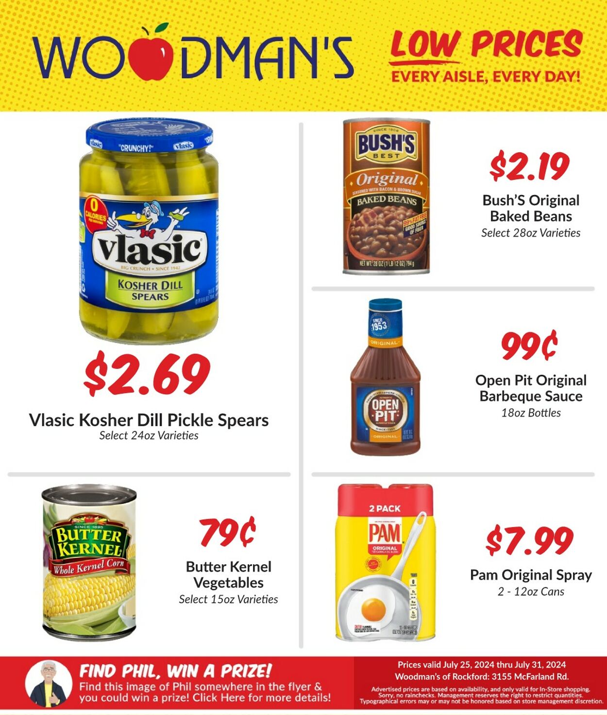 Weekly ad Woodman's Market 07/25/2024 - 07/31/2024