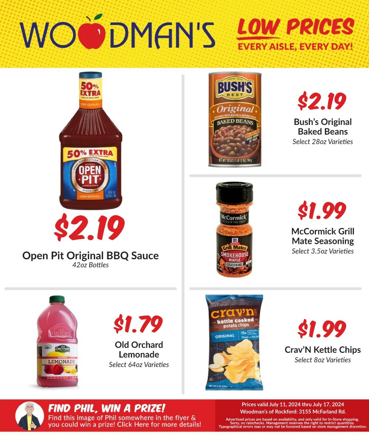 Weekly ad Woodman's Market 07/11/2024 - 07/17/2024