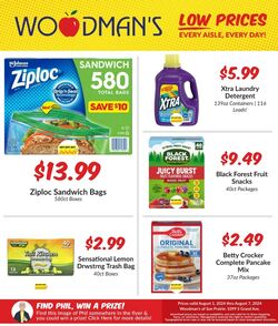 Weekly ad Woodman's Market 08/01/2024 - 08/07/2024