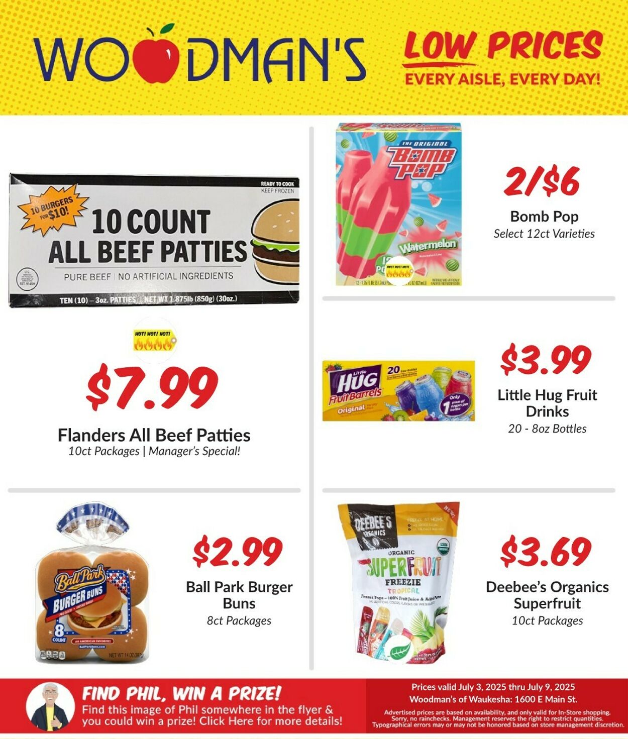 Weekly ad Woodman's Market 07/03/2025 - 07/09/2025