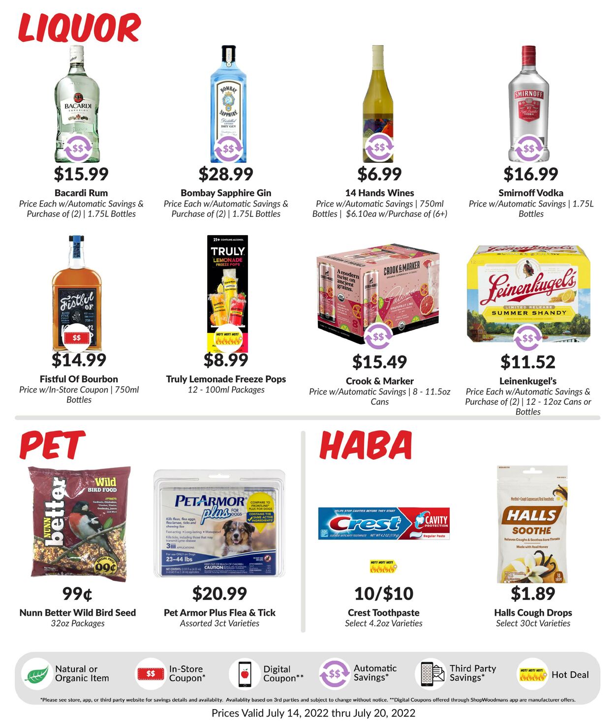 Weekly ad Woodman's Market 07/14/2022 - 07/20/2022