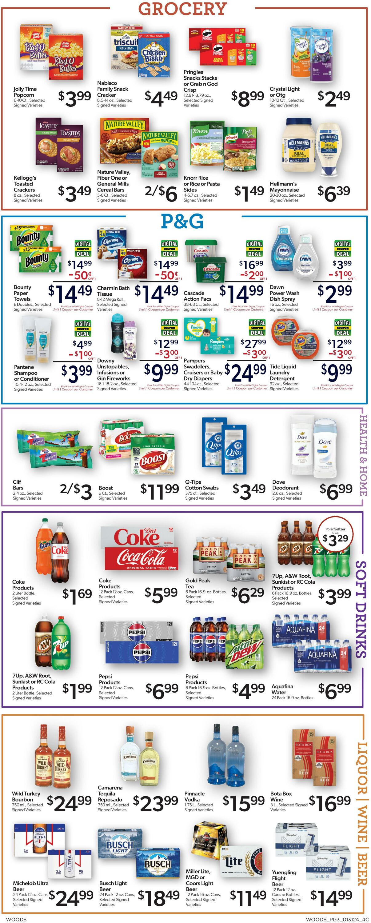 Weekly ad Woods Supermarket 01/31/2024 - 02/06/2024