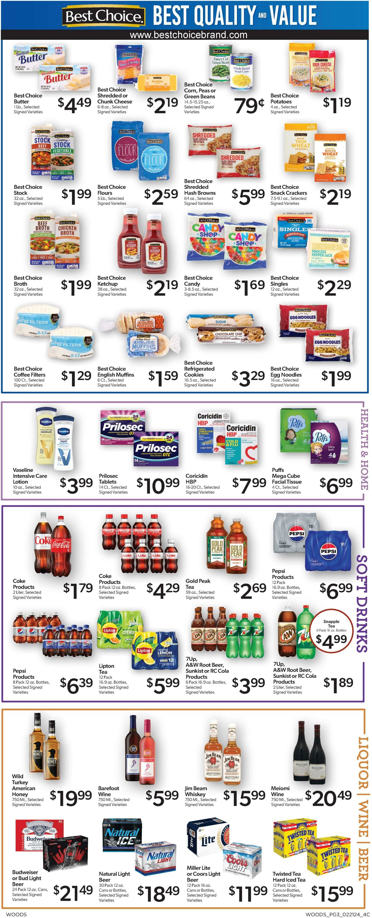 Weekly ad Woods Supermarket 02/21/2024 - 02/27/2024