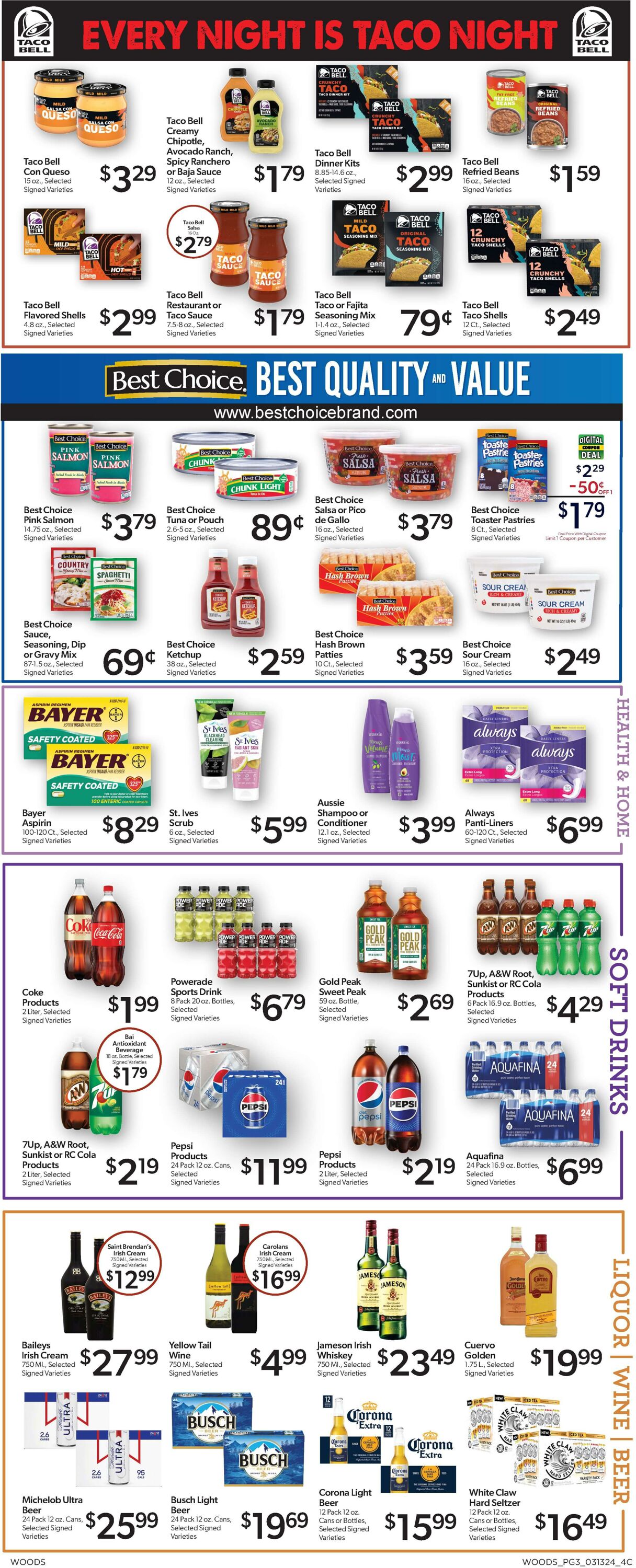 Weekly ad Woods Supermarket 03/13/2024 - 03/19/2024