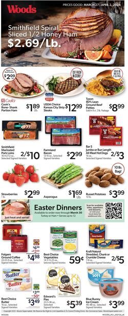 Weekly ad Woods Supermarket 04/24/2024 - 04/30/2024