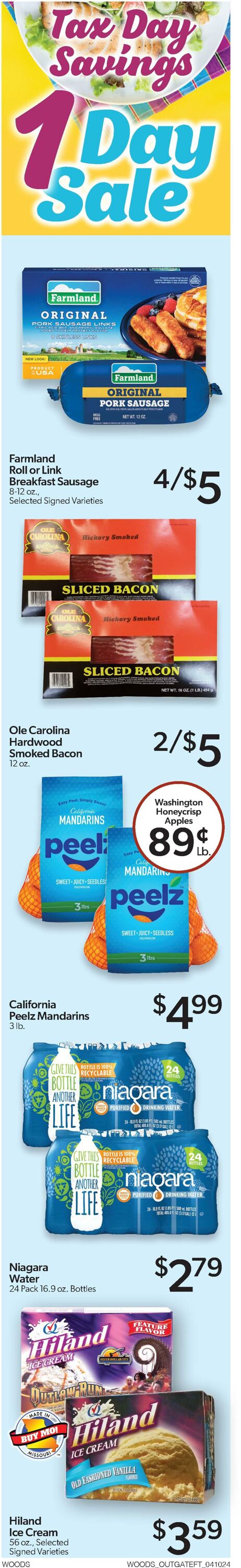 Weekly ad Woods Supermarket 04/10/2024 - 04/16/2024