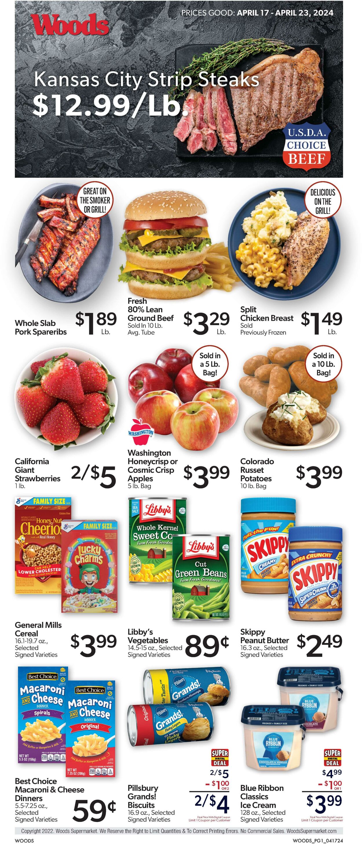 Woods Supermarket Promotional weekly ads