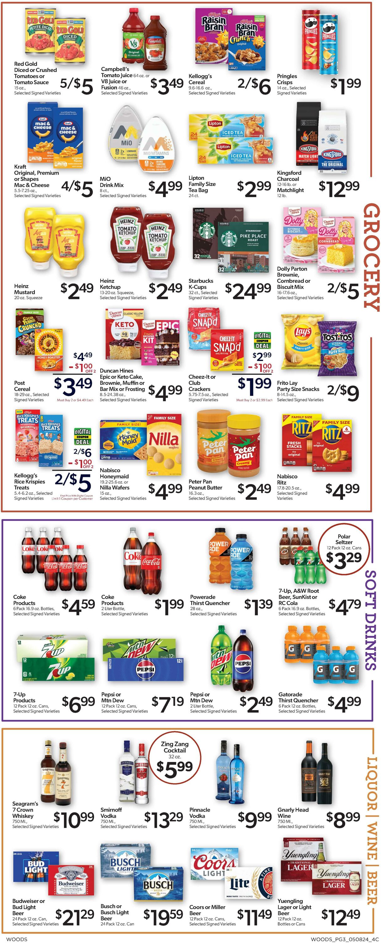 Weekly ad Woods Supermarket 05/08/2024 - 05/14/2024