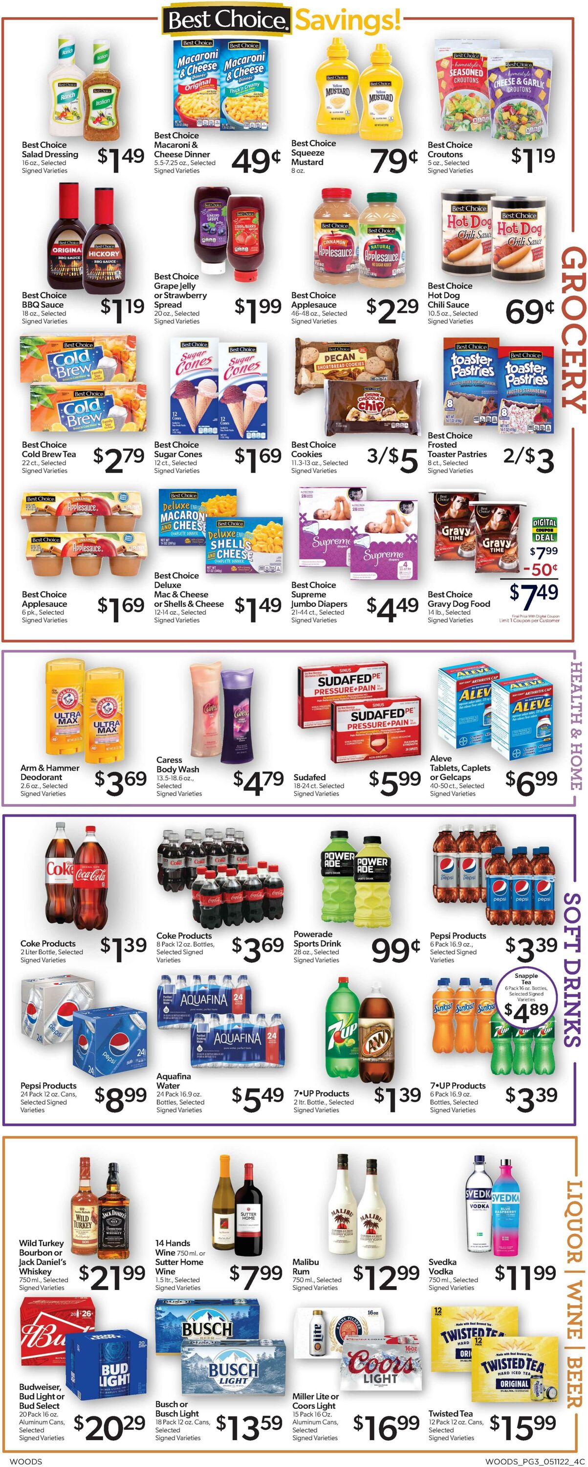 Weekly ad Woods Supermarket 05/11/2022 - 05/17/2022