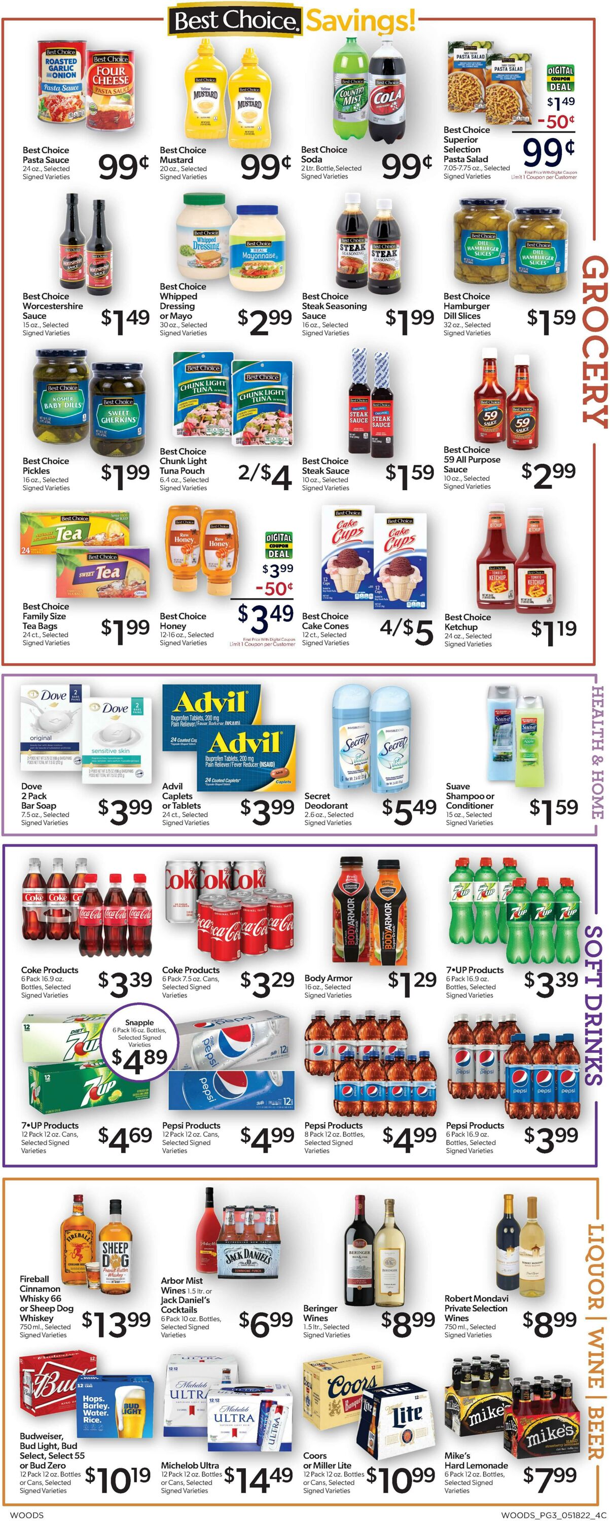 Weekly ad Woods Supermarket 05/18/2022 - 05/24/2022