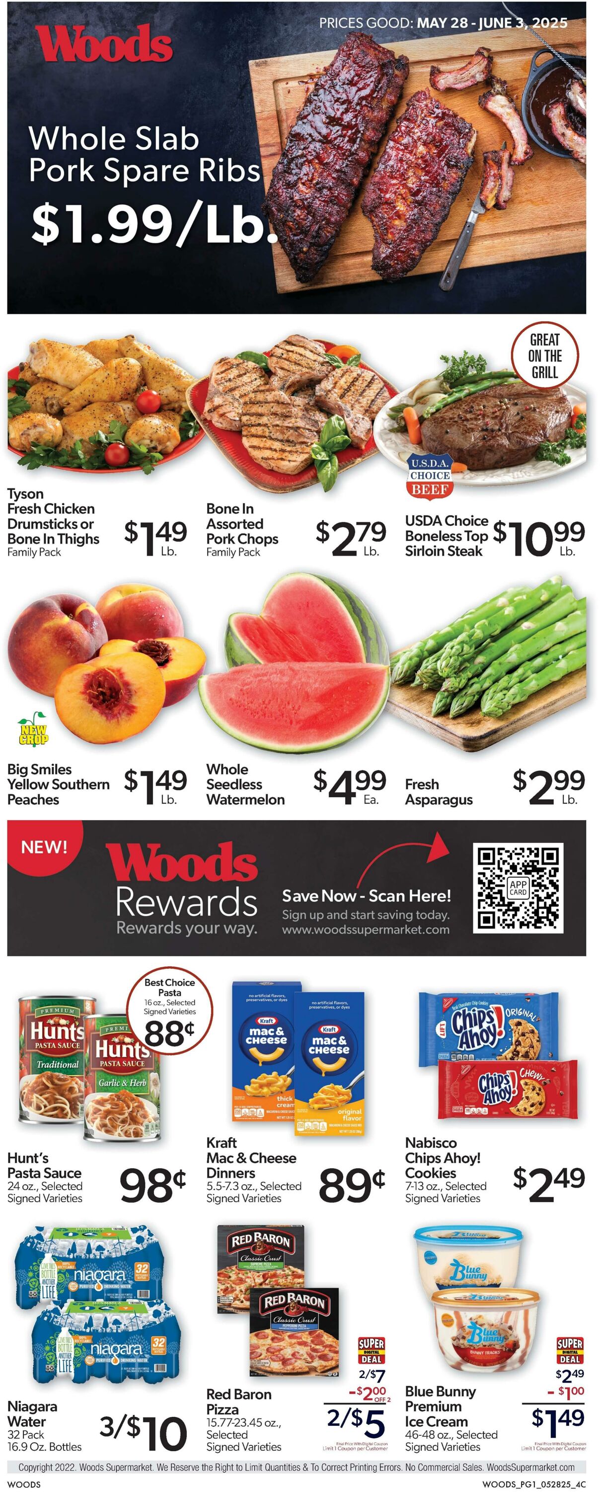 Weekly ad Woods Supermarket 05/28/2025 - 06/03/2025