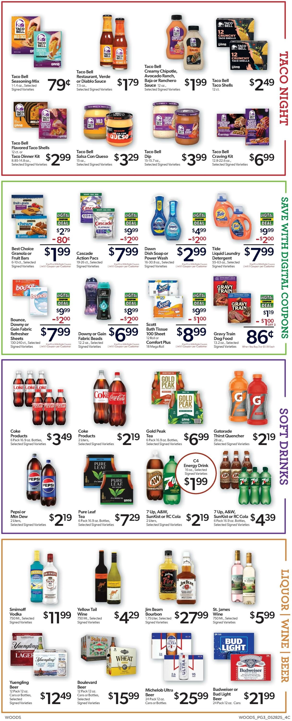 Weekly ad Woods Supermarket 05/28/2025 - 06/03/2025