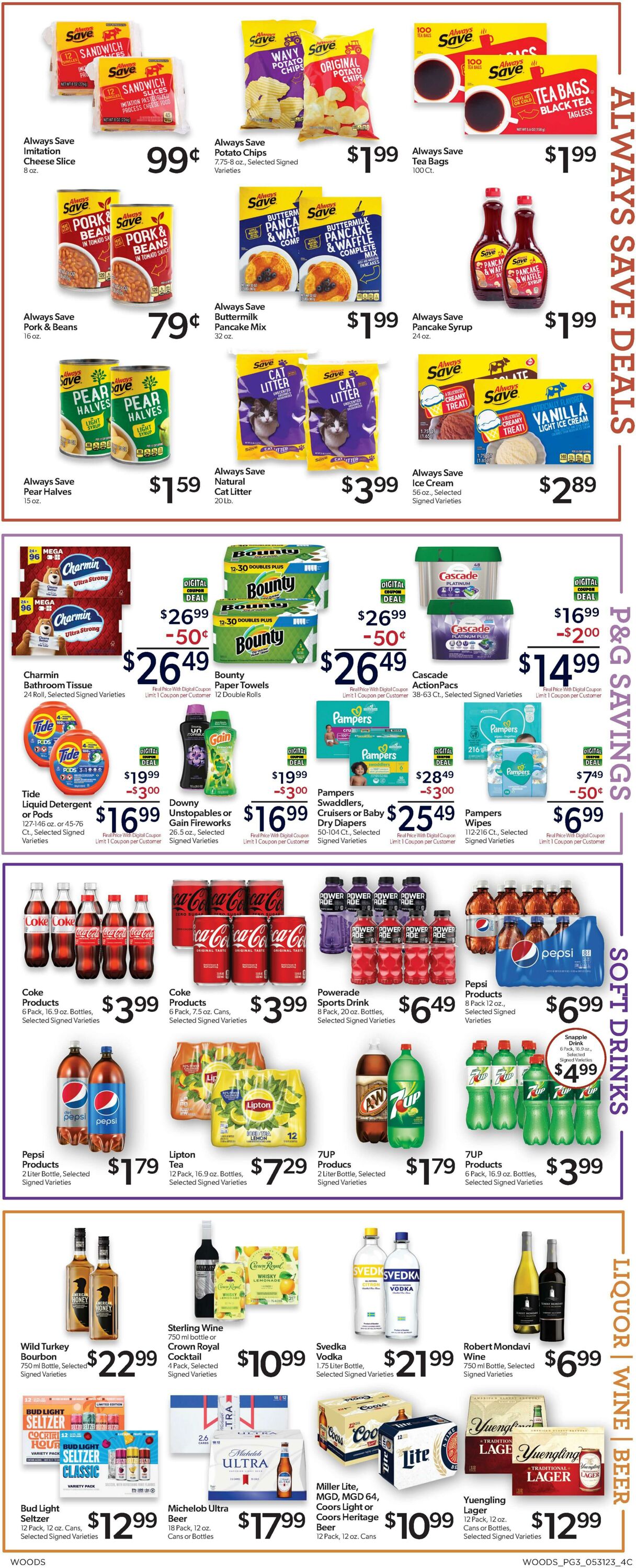 Weekly ad Woods Supermarket 05/31/2023 - 06/06/2023