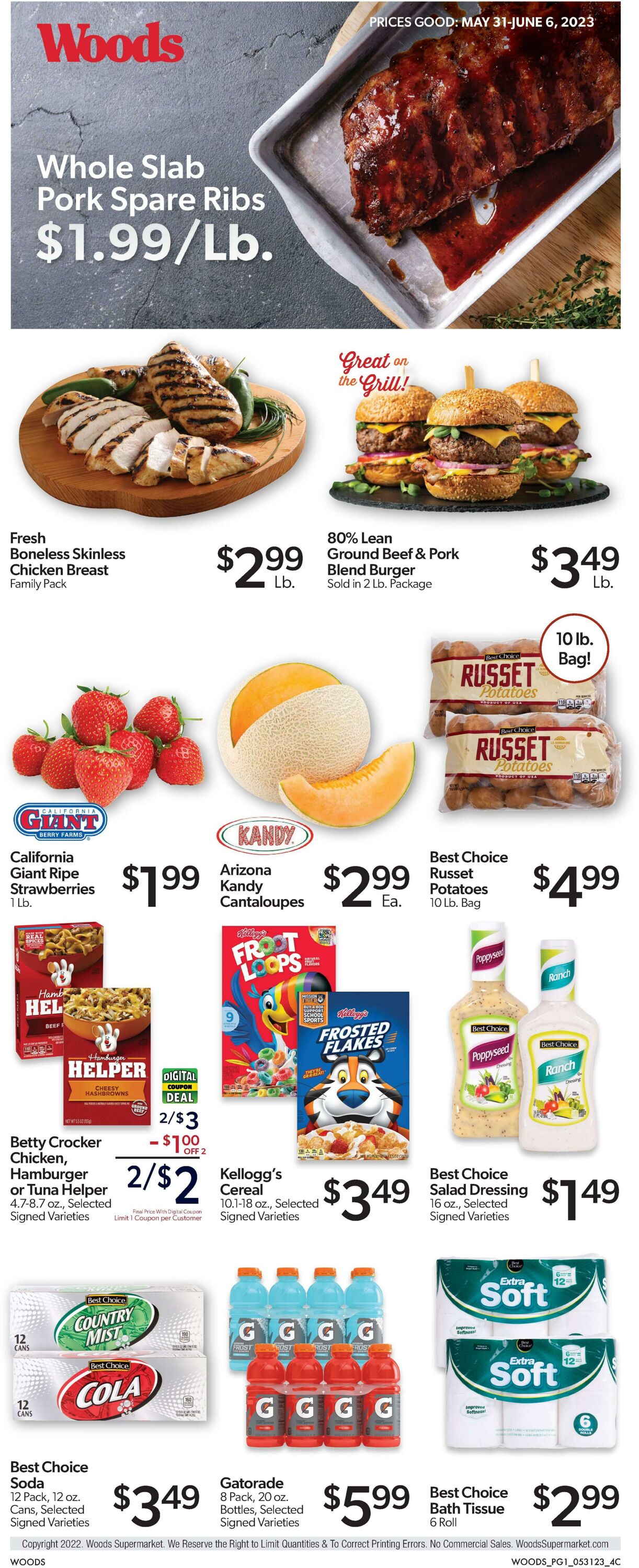 Woods Supermarket Promotional weekly ads