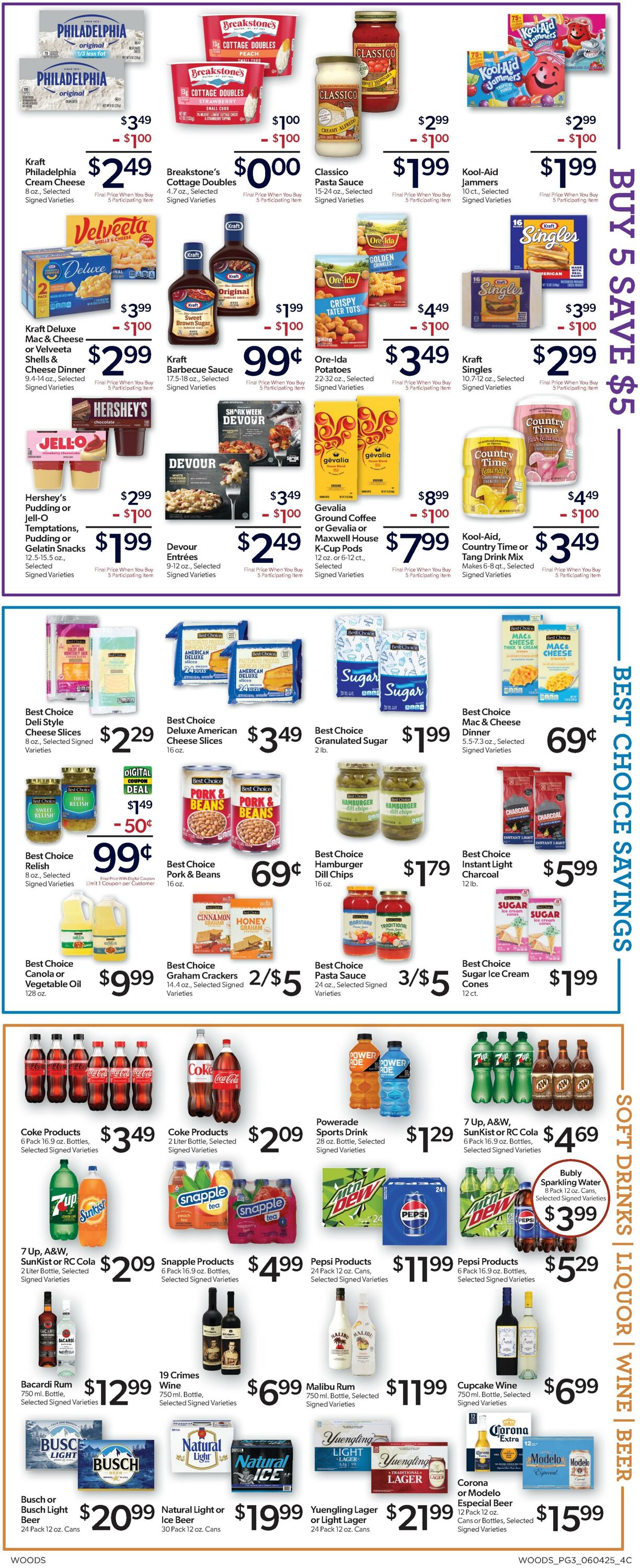 Weekly ad Woods Supermarket 06/04/2025 - 06/10/2025