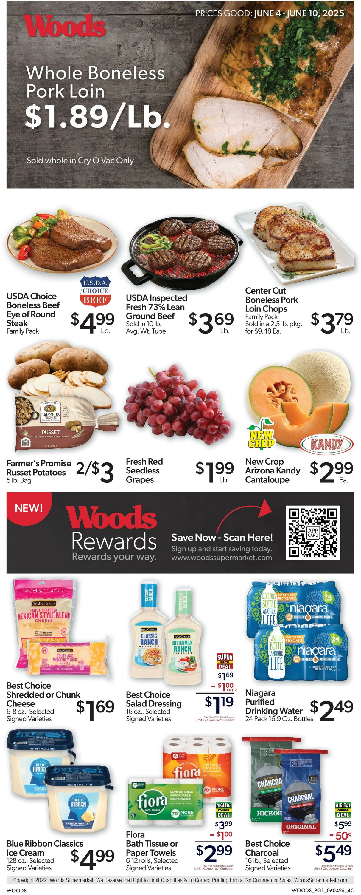 Weekly ad Woods Supermarket 06/04/2025 - 06/10/2025
