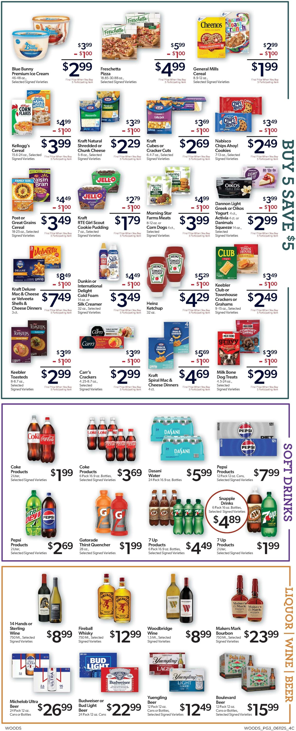 Weekly ad Woods Supermarket 06/11/2025 - 06/17/2025