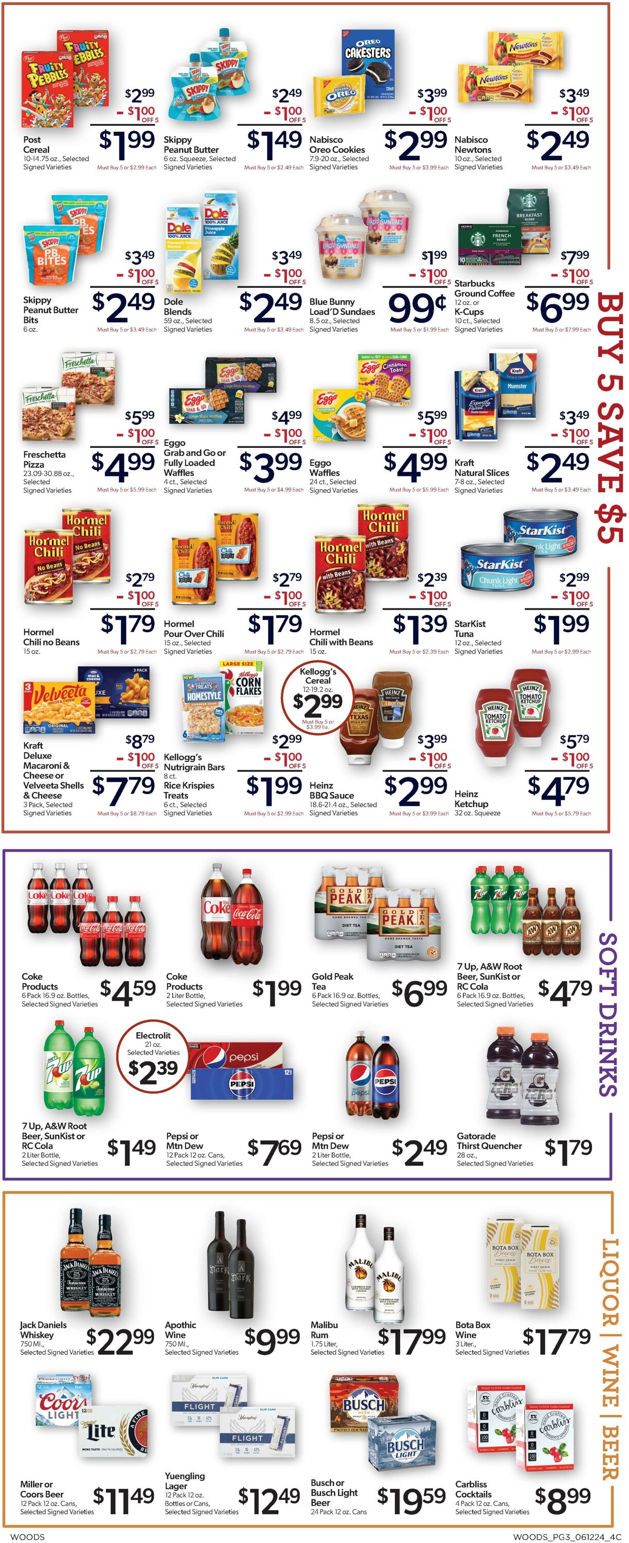 Weekly ad Woods Supermarket 06/12/2024 - 06/18/2024