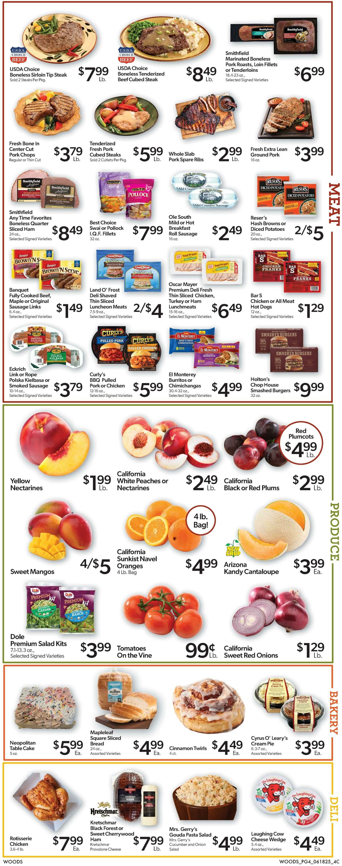 Weekly ad Woods Supermarket 06/18/2025 - 06/24/2025