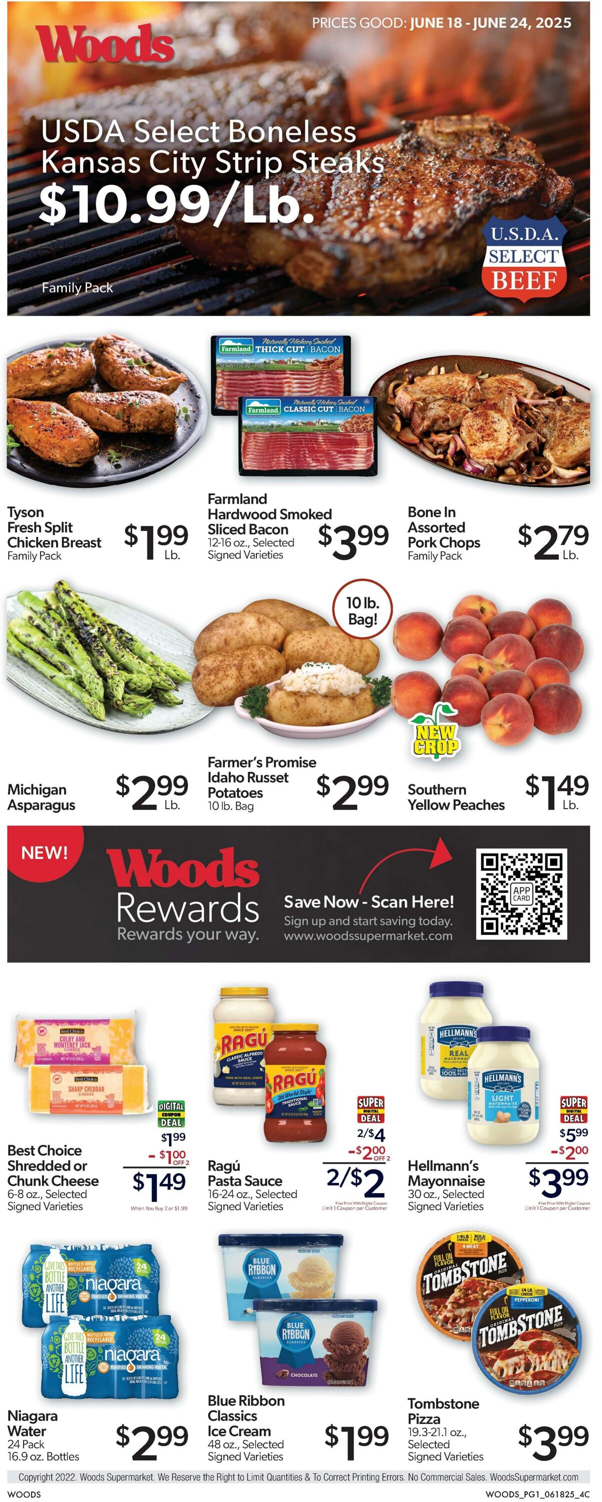 Weekly ad Woods Supermarket 06/18/2025 - 06/24/2025