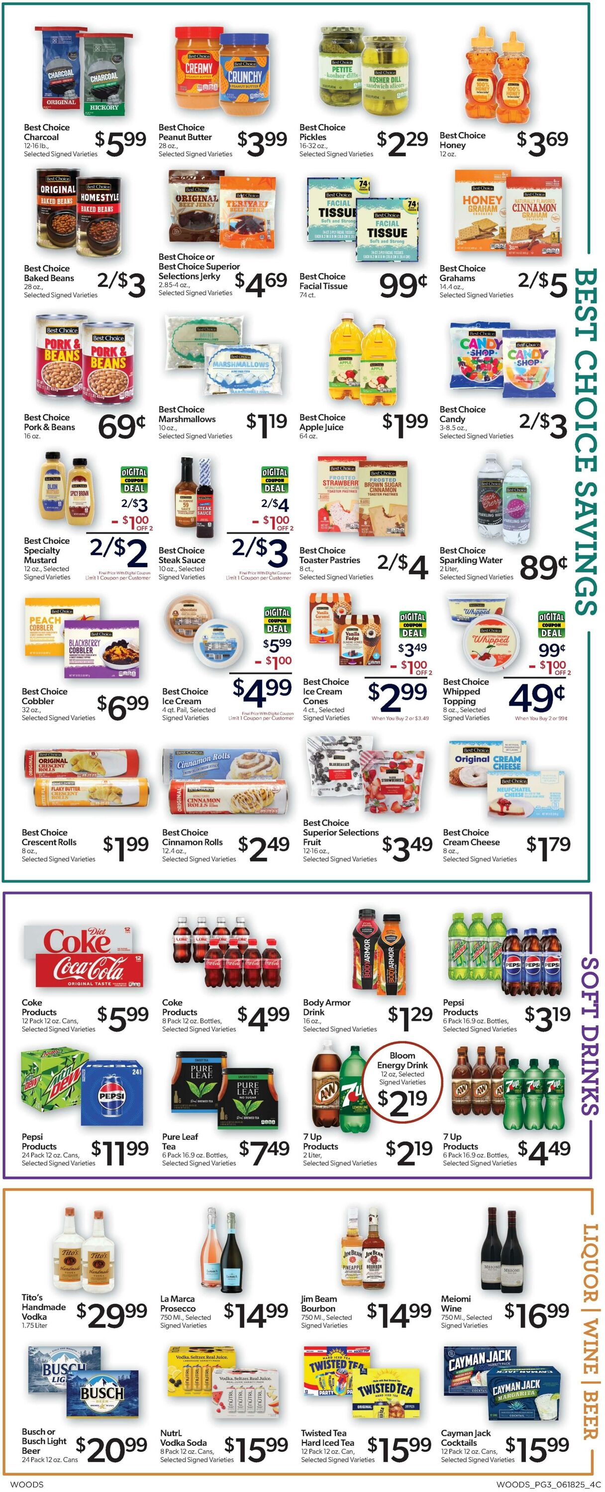 Weekly ad Woods Supermarket 06/18/2025 - 06/24/2025