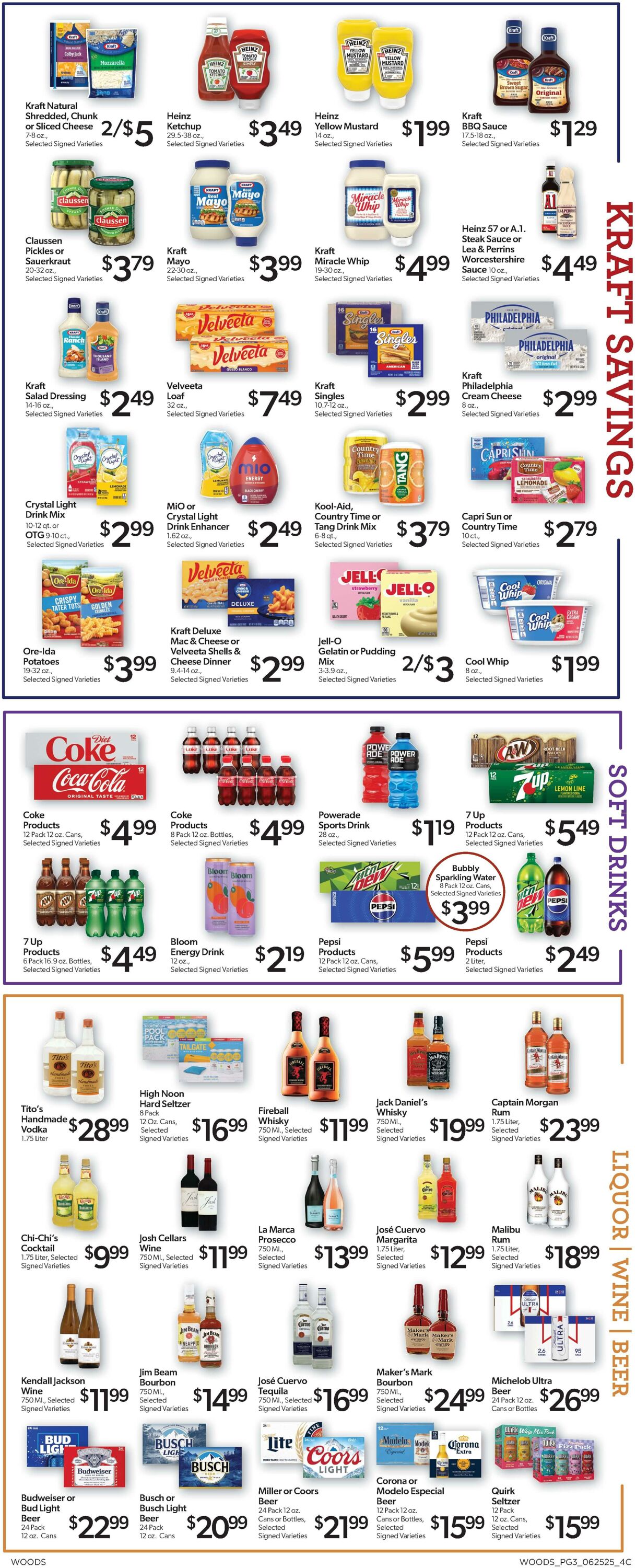 Weekly ad Woods Supermarket 06/25/2025 - 07/08/2025