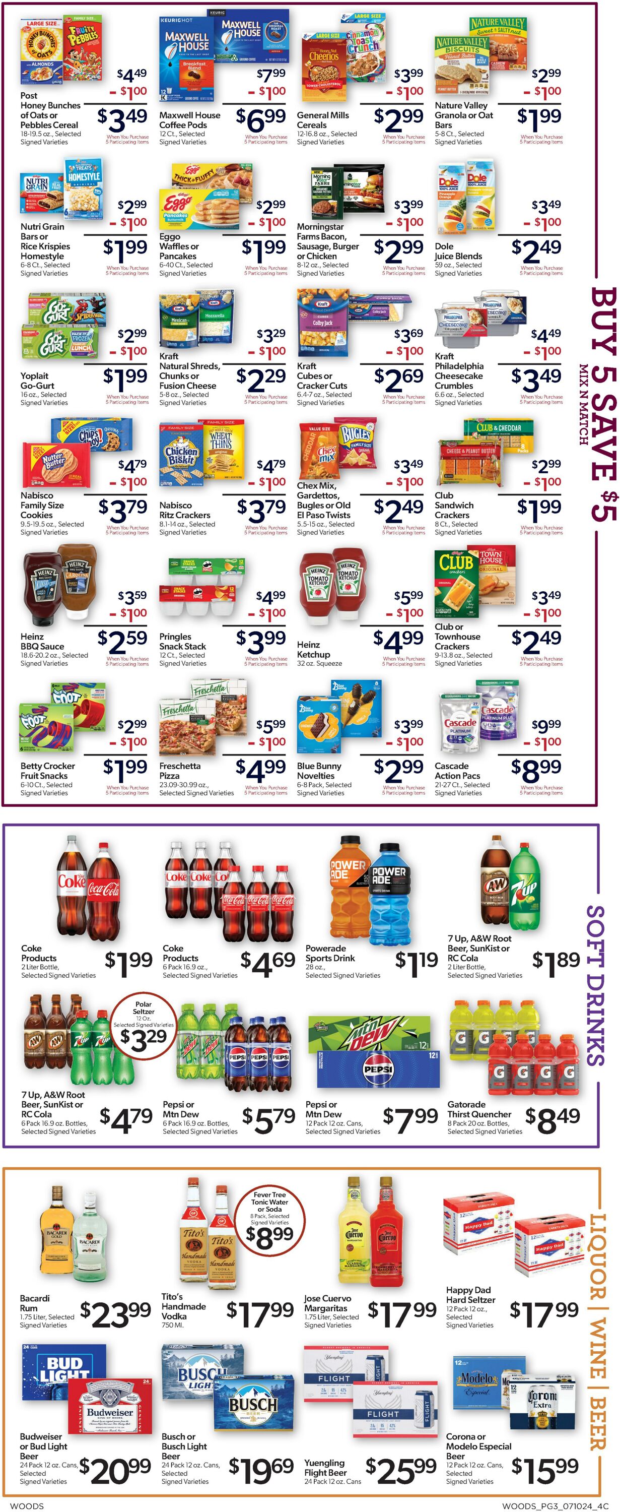 Weekly ad Woods Supermarket 07/10/2024 - 07/16/2024