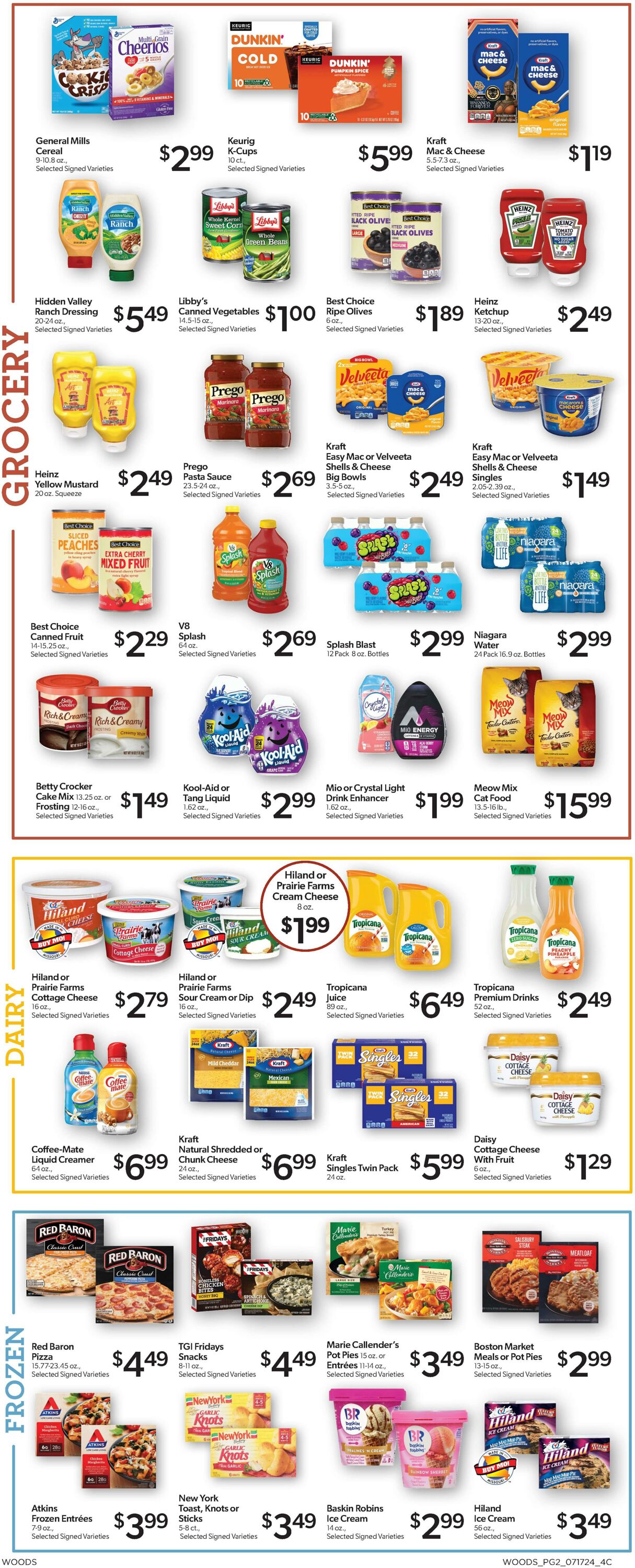 Weekly ad Woods Supermarket 07/17/2024 - 07/23/2024