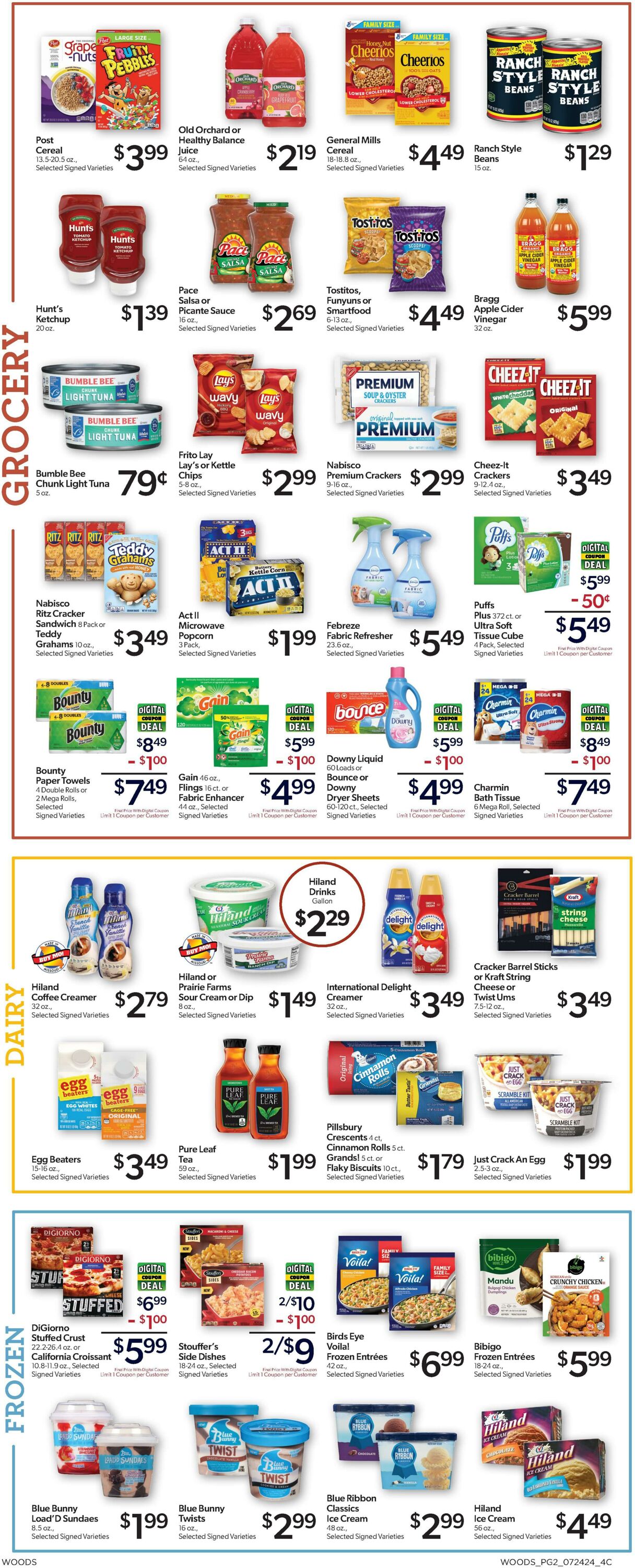 Weekly ad Woods Supermarket 07/24/2024 - 07/30/2024