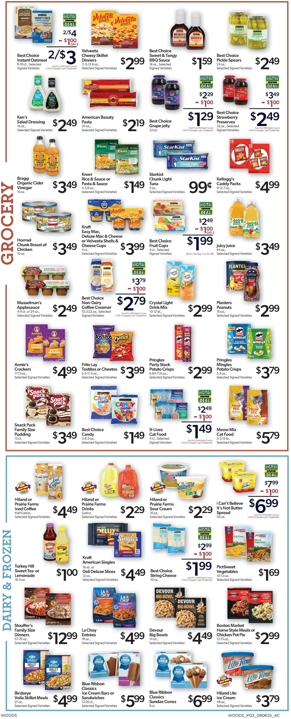 Weekly ad Woods Supermarket 08/06/2025 - 08/12/2025