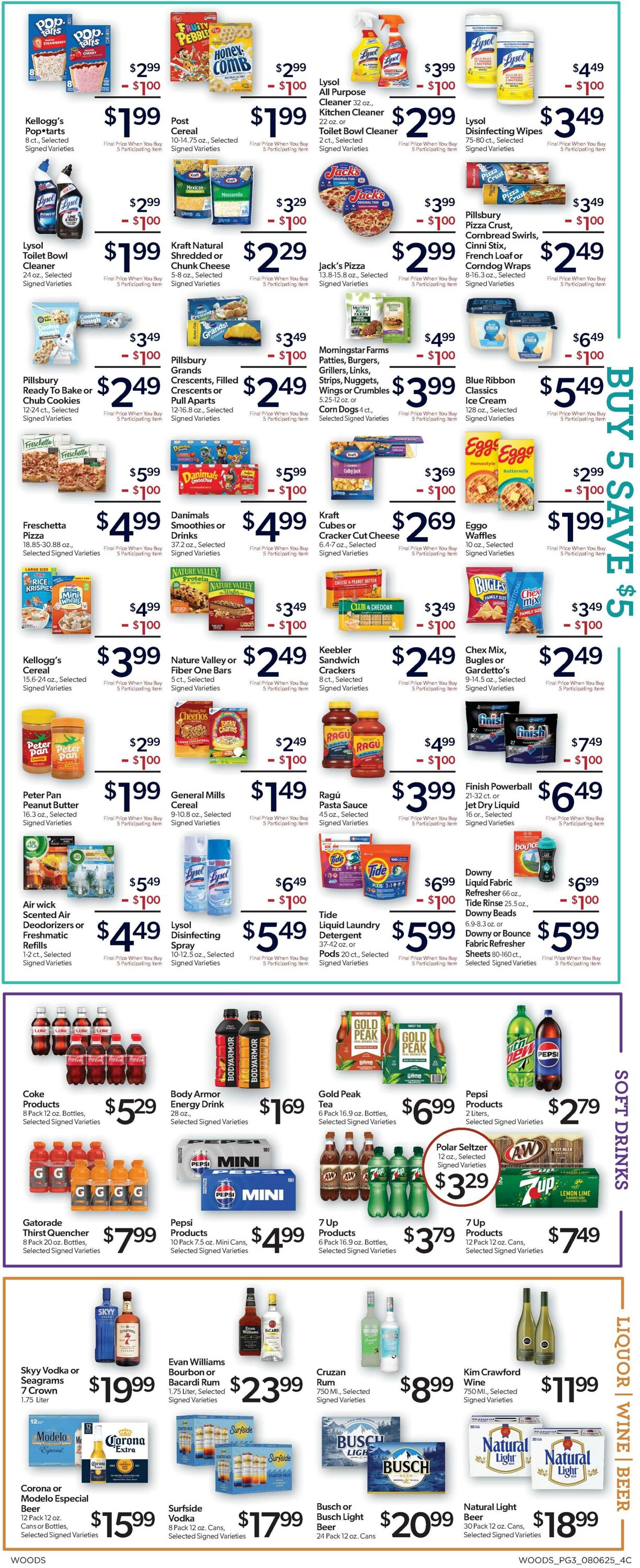 Weekly ad Woods Supermarket 08/06/2025 - 08/12/2025
