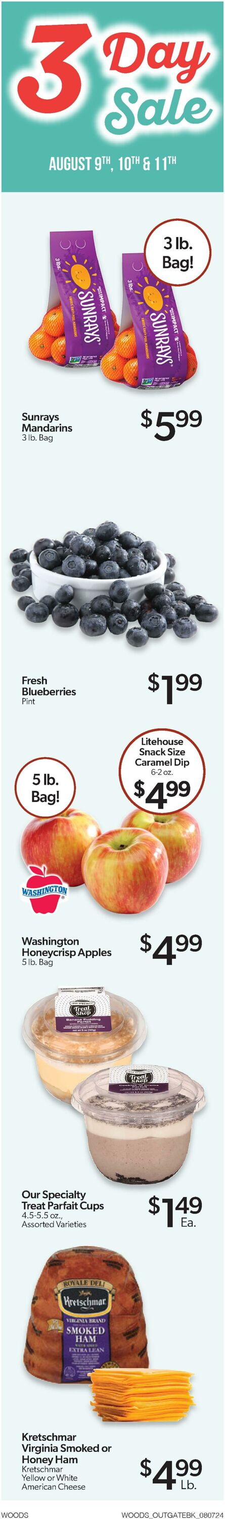 Weekly ad Woods Supermarket 08/07/2024 - 08/13/2024