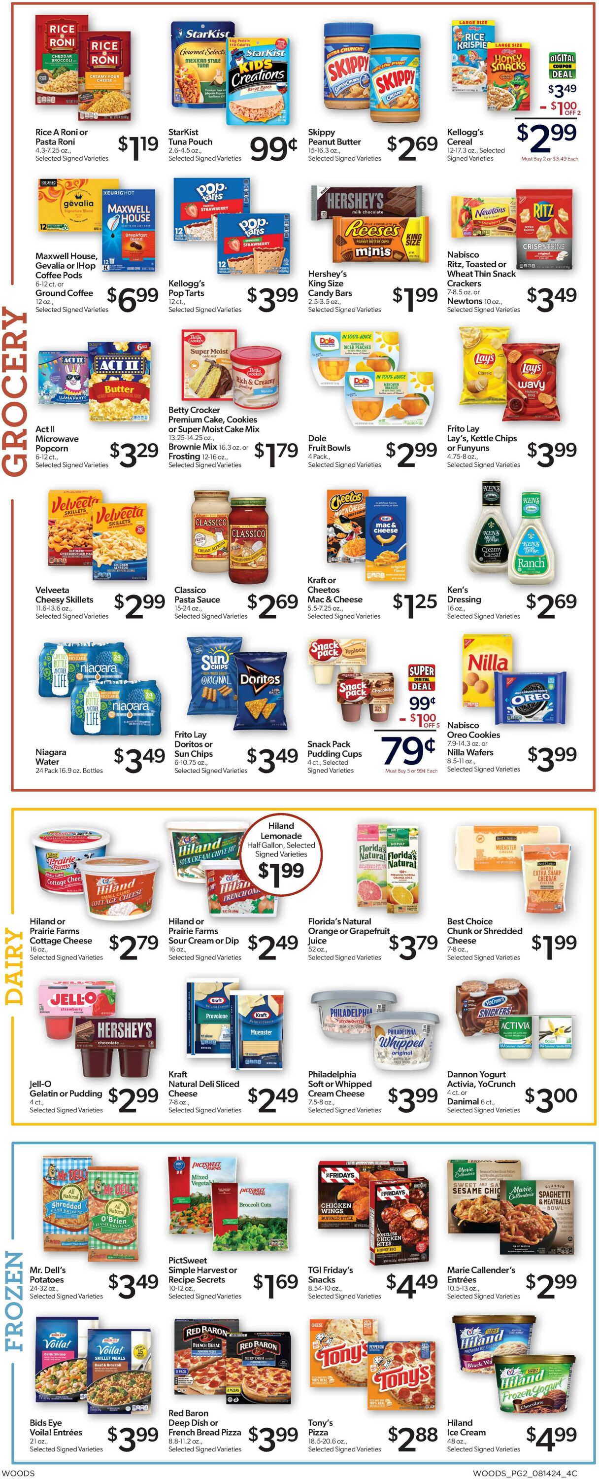 Weekly ad Woods Supermarket 08/14/2024 - 08/20/2024