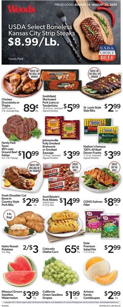 Weekly ad Woods Supermarket 09/11/2024 - 09/17/2024