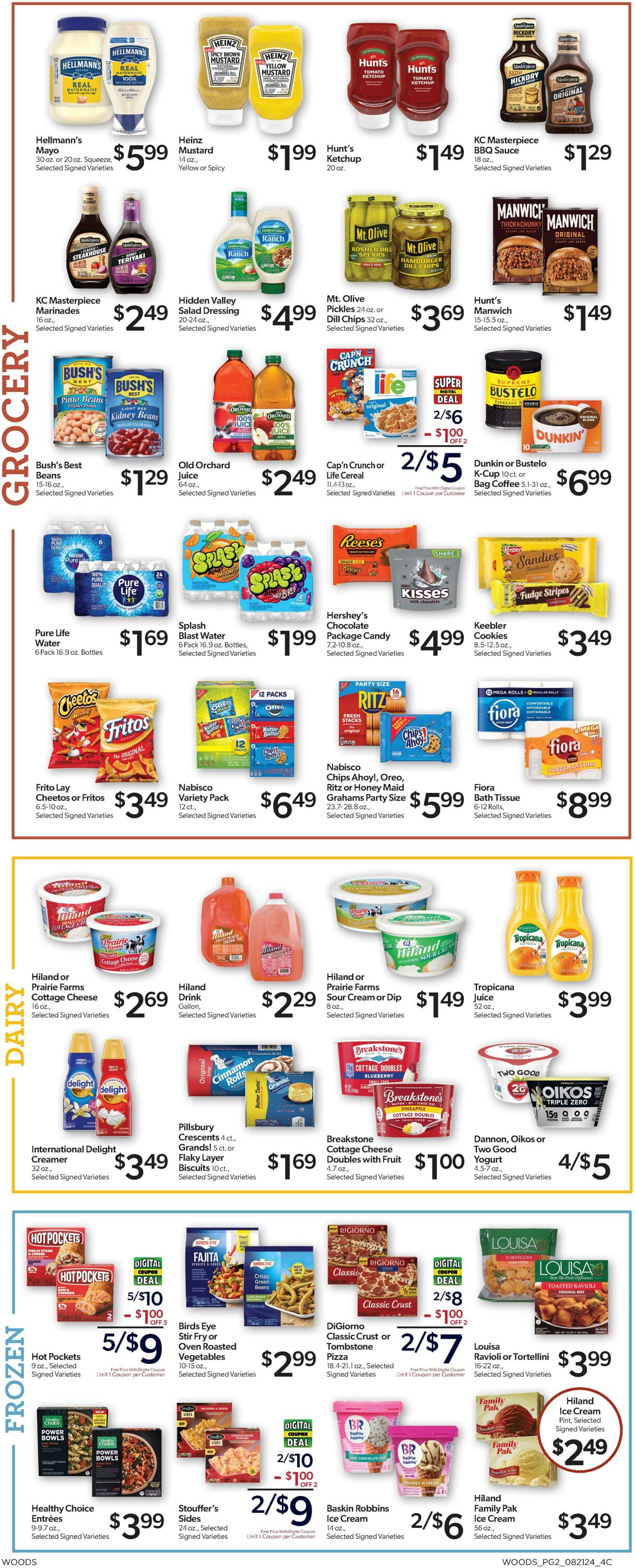 Weekly ad Woods Supermarket 08/21/2024 - 08/27/2024